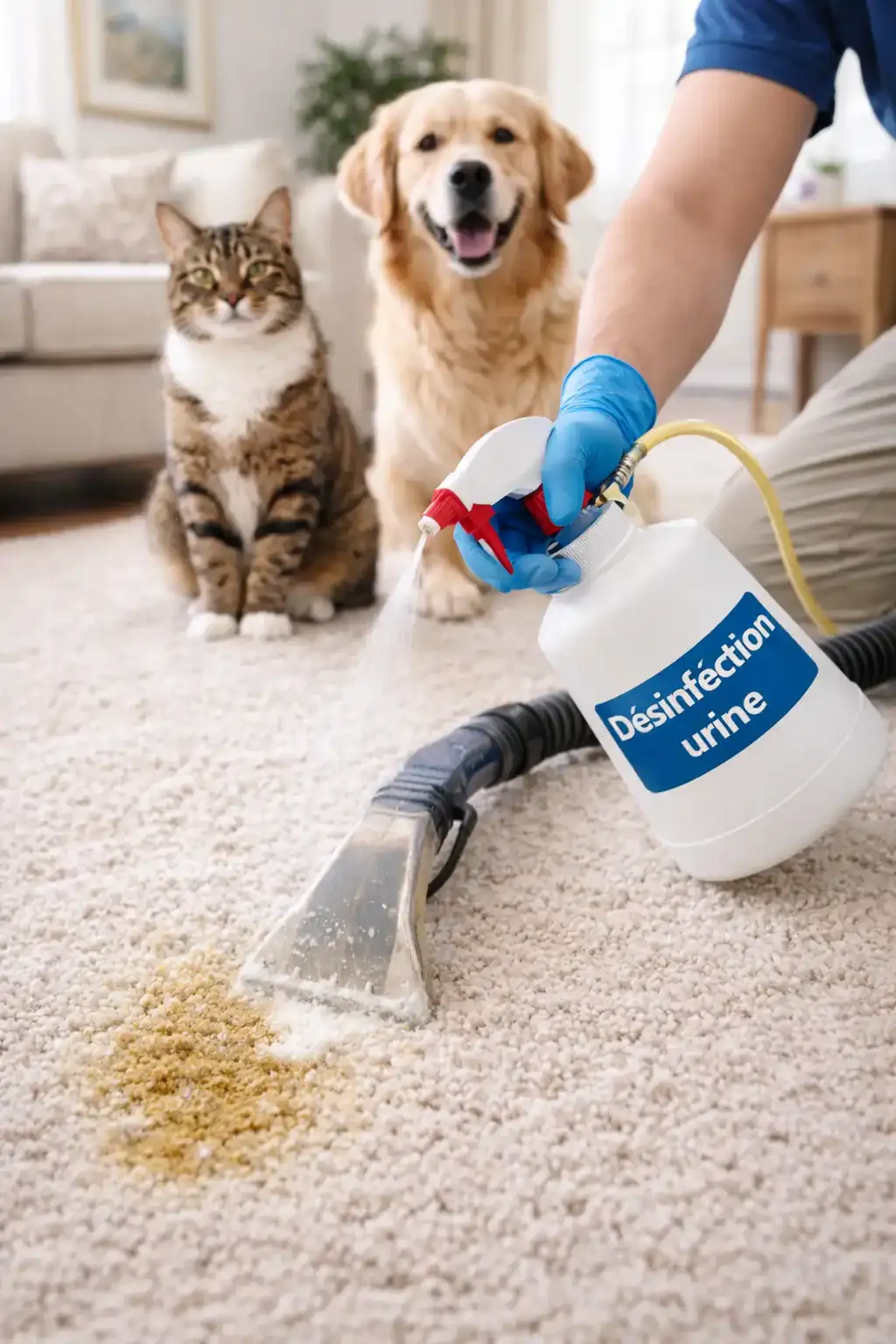 Désinfection et Urine d'animaux