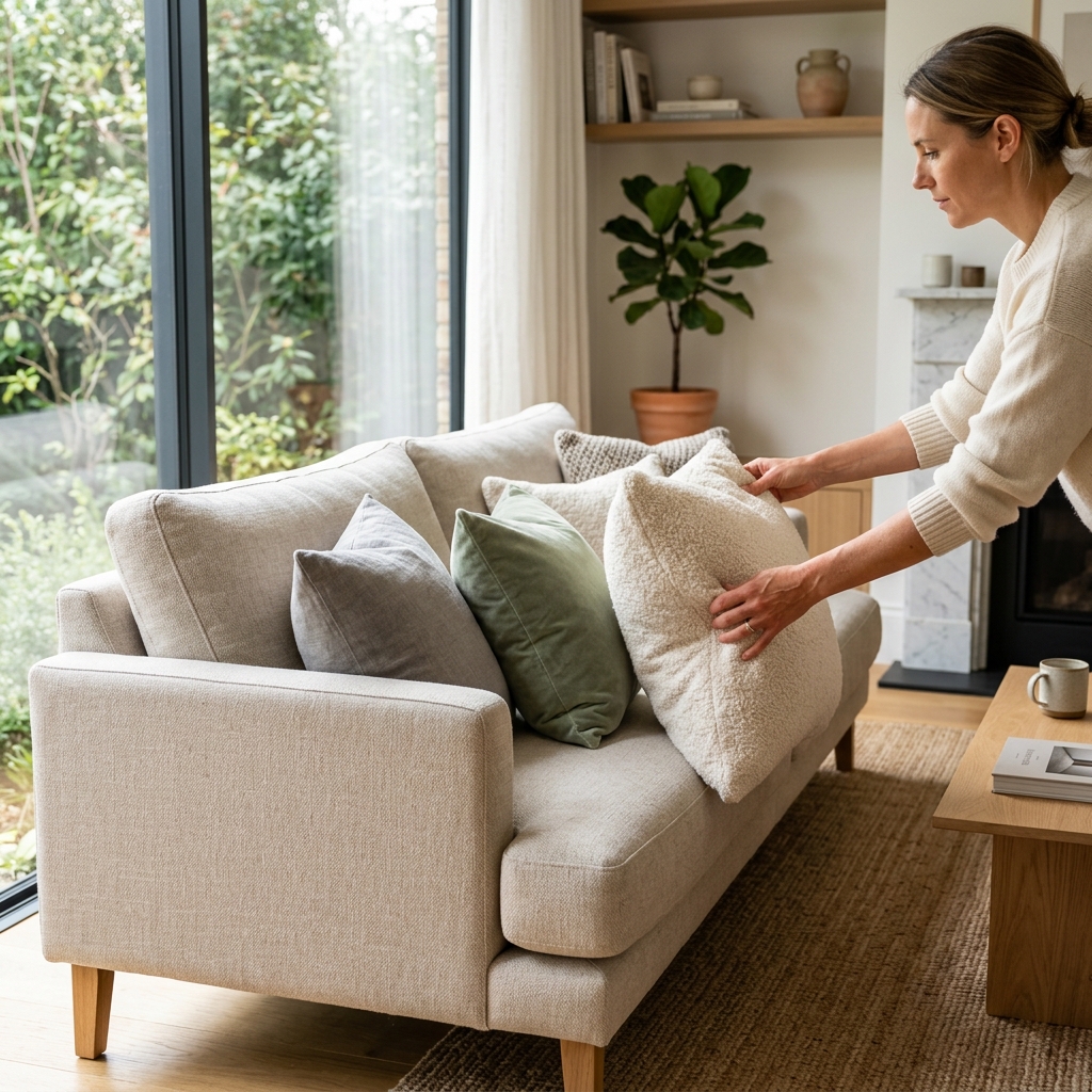 Retourner les coussins du canapé régulièrement